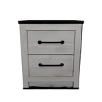 Gerridan - White / Gray - Two Drawer Night Stand