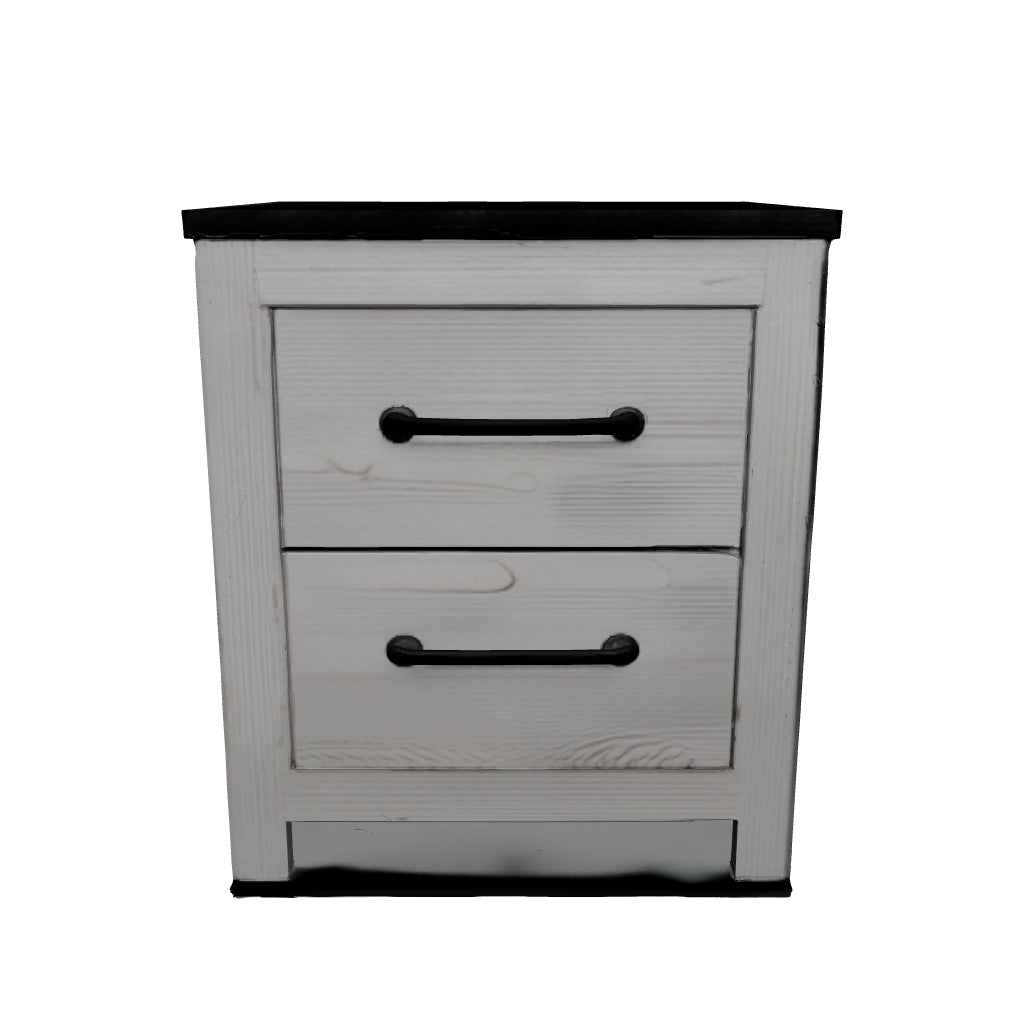 Gerridan - White / Gray - Two Drawer Night Stand