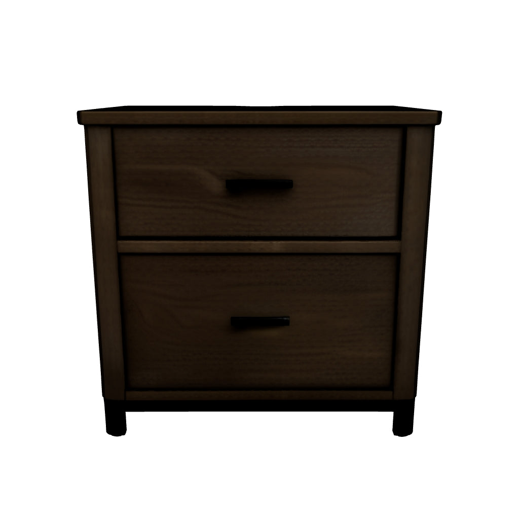Tomtyn - Light Brown - Two Drawer Night Stand