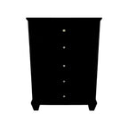 Lanolee - Black - Five Drawer Chest
