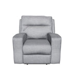 Biscoe - Pewter - Power Recliner /Adj Headrest