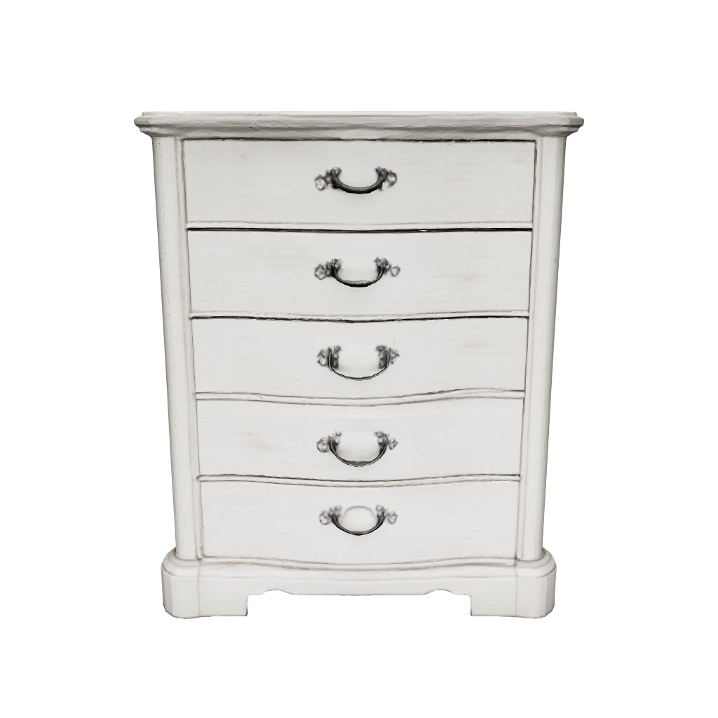 Lettner - Light Gray - Five Drawer Chest - 2-handles