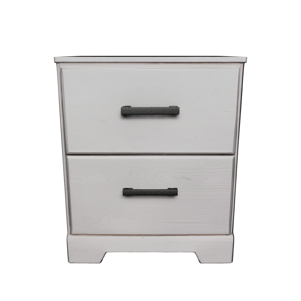 Stelsie - White - Two Drawer Night Stand