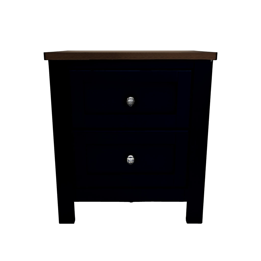 Landocken - Brown / Blue - Two Drawer Night Stand