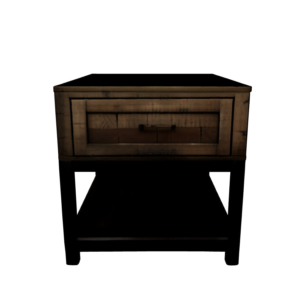 Johurst - Grayish Brown - Rectangular End Table