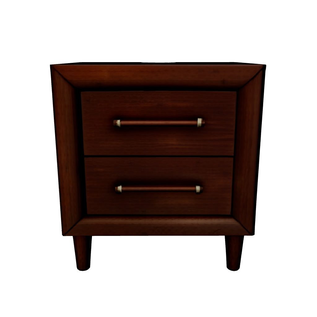 Lyncott - Brown - Two Drawer Night Stand