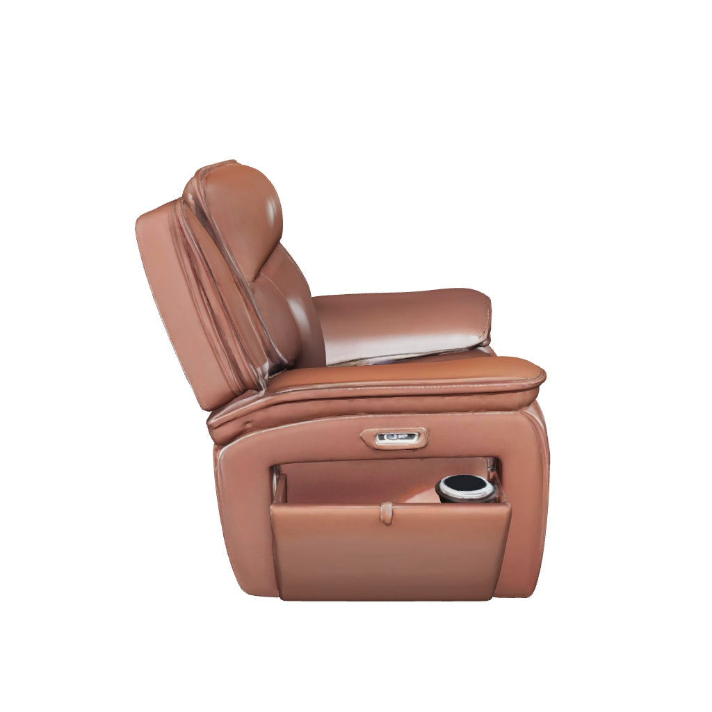 Healy Pier - Chocolate - Power Recliner / Adj Headrest
