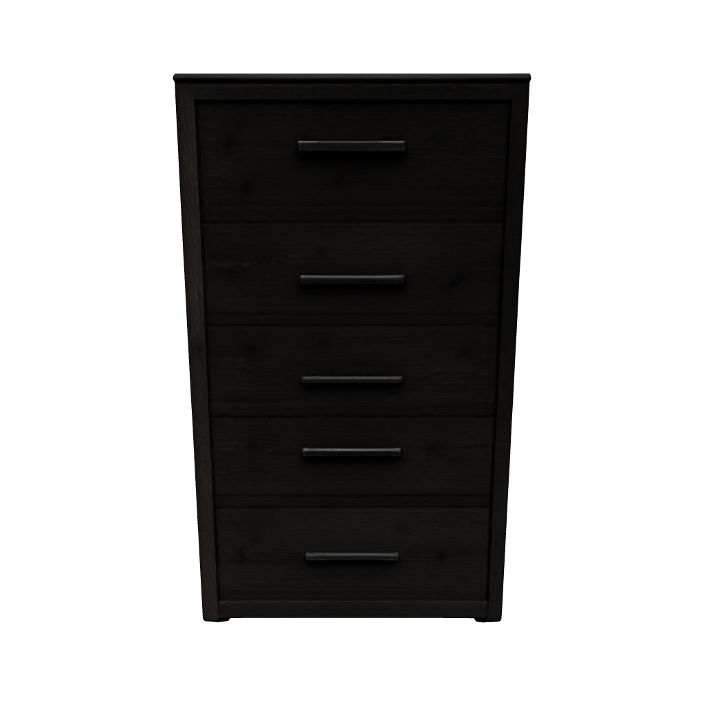 Fraluna - Charcoal - Five Drawer Chest