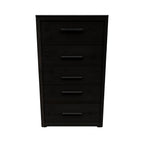 Fraluna - Charcoal - Five Drawer Chest