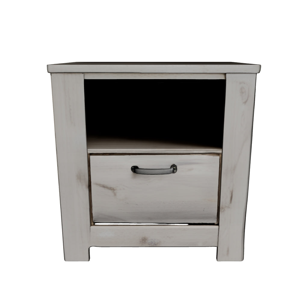 Bellaby - Whitewash - One Drawer Night Stand