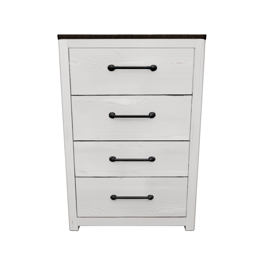 Gerridan - White / Gray - Four Drawer Chest