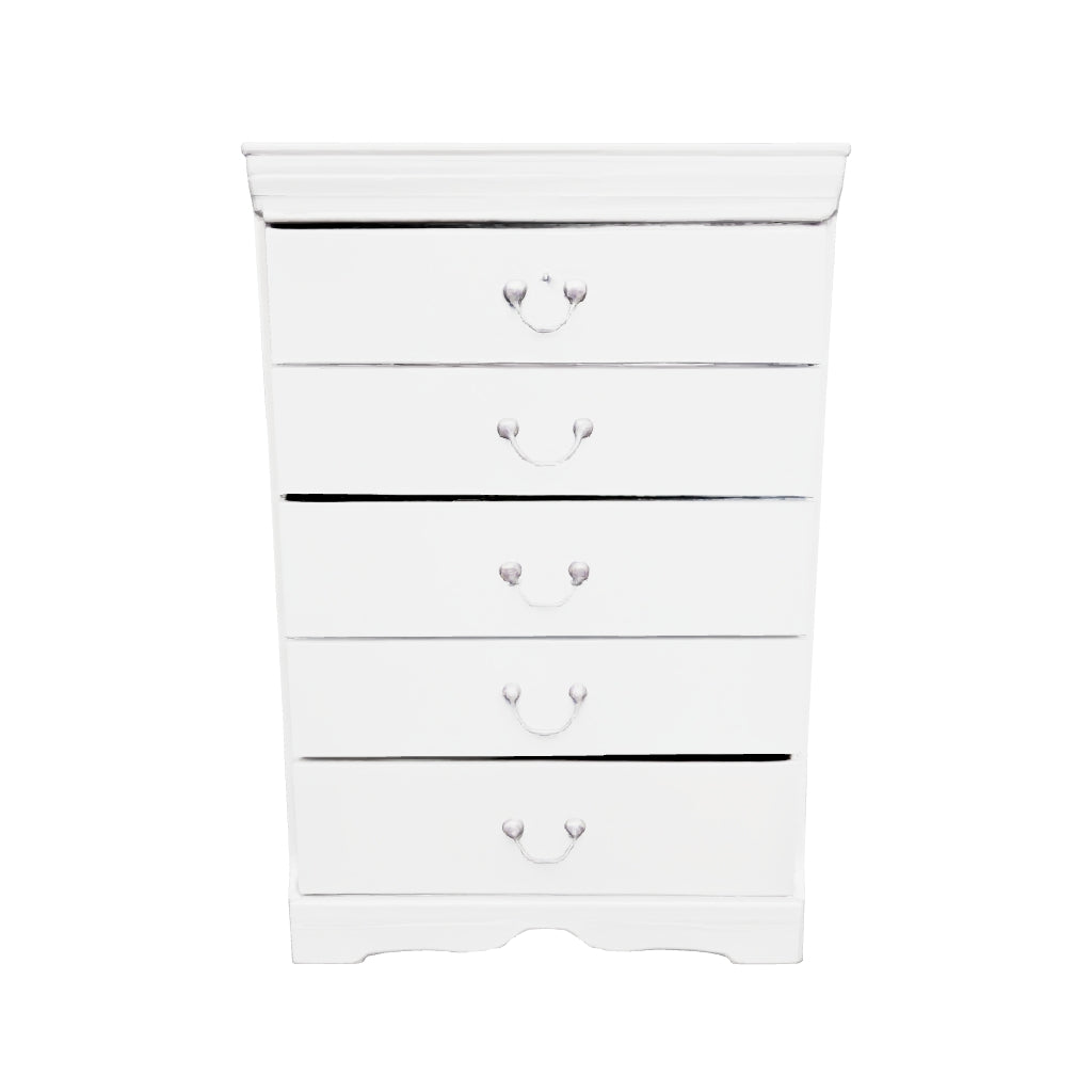 Anarasia - White - Five Drawer Chest