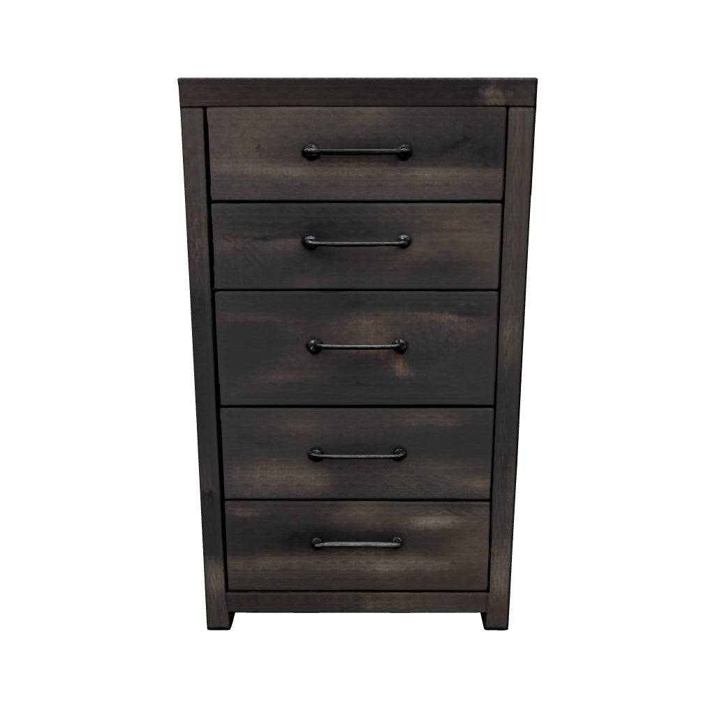 Hollivern - Dark Gray - Five Drawer Chest