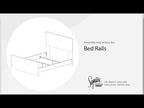 Willowton - Queen Sleigh Rails - Whitewash