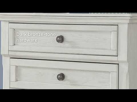 Robbinsdale - Full Storage Ftbd w/Roll Slats - Antique White