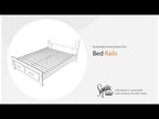 Bellaby - Queen/King Platform Rails - Whitewash