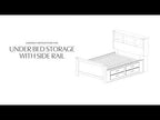 Trinell - Under Bed Storage w/Side Rail - Brown