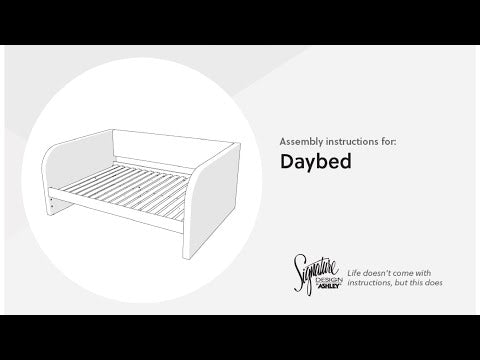 Arloster - Twin Upholstered Daybed Back Panel Rails - White