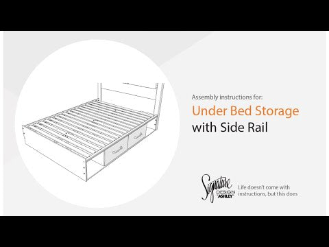 Cambeck - T/F Side Storage w/Rail - Whitewash