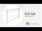 Willowton - Queen Sleigh Headboard - Whitewash