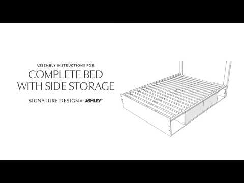 Arloster - Twin/Full Side Storage With Rail - Tan