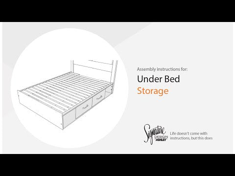 Drystan - Queen/King Under Bed Storage - Brown / Beige
