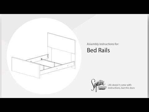 Bellaby - Queen Crossbuck Rails - Whitewash