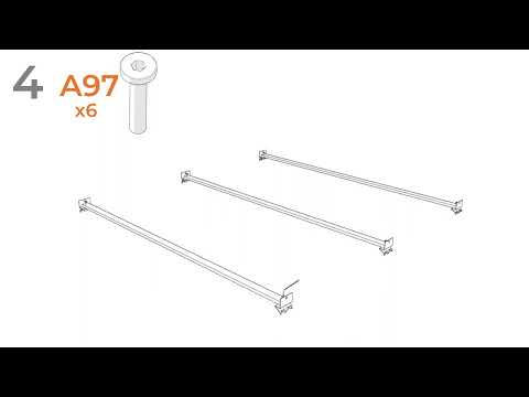 Cambeck - Twin Panel Rails - Whitewash