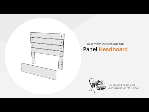 Hollivern - Twin Panel Headboard/Footboard - Dark Gray