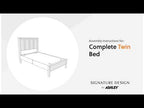 Kerisden - Panel Complete Bed Frame