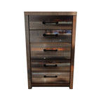 Drystan - Brown / Beige - Five Drawer Chest