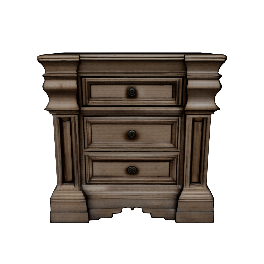 Blairhurst - Light Grayish Brown - Three Drawer Night Stand