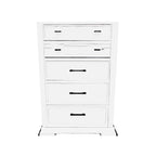 Ashbryn - White / Natural - Five Drawer Chest