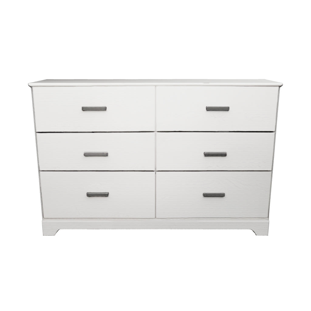 Stelsie - White - Six Drawer Dresser