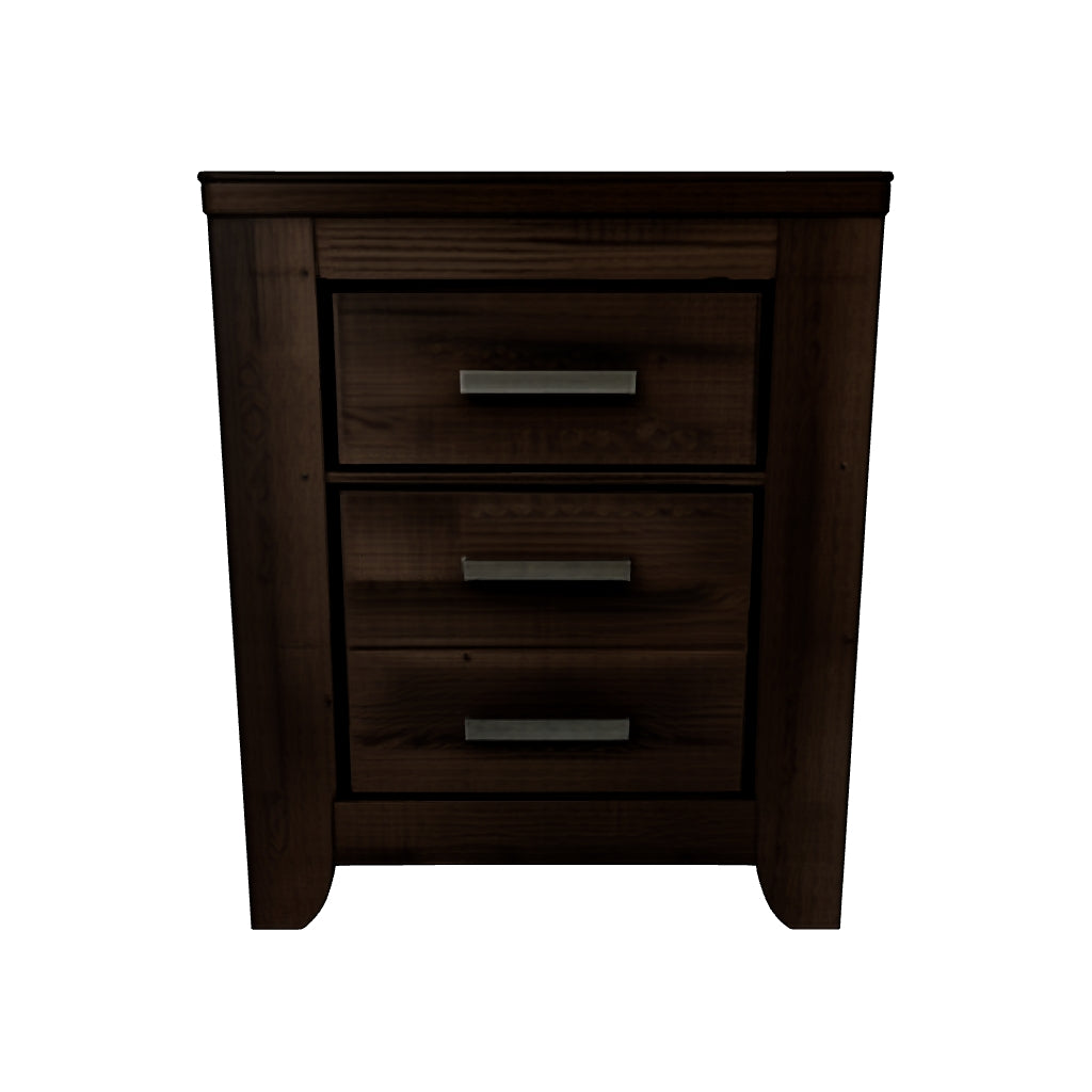 Juararo - Dark Brown - Two Drawer Night Stand