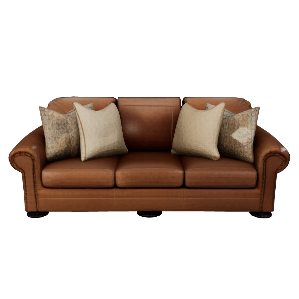 Carianna Caramel Leather Sofa