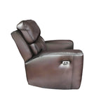 Crossplex - Smoke - Power Recliner / Adjustable Headrest