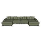 Oversized Green Premium Corduroy Sectional