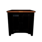 Valebeck - Black / Brown - Rectangular End Table