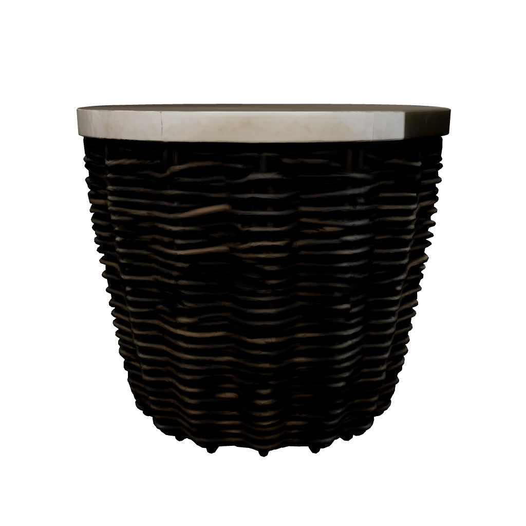 Kimora - Beige / Dark Brown - Square End Table