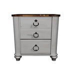 Willowton - Brown / Beige / White - Two Drawer Night Stand