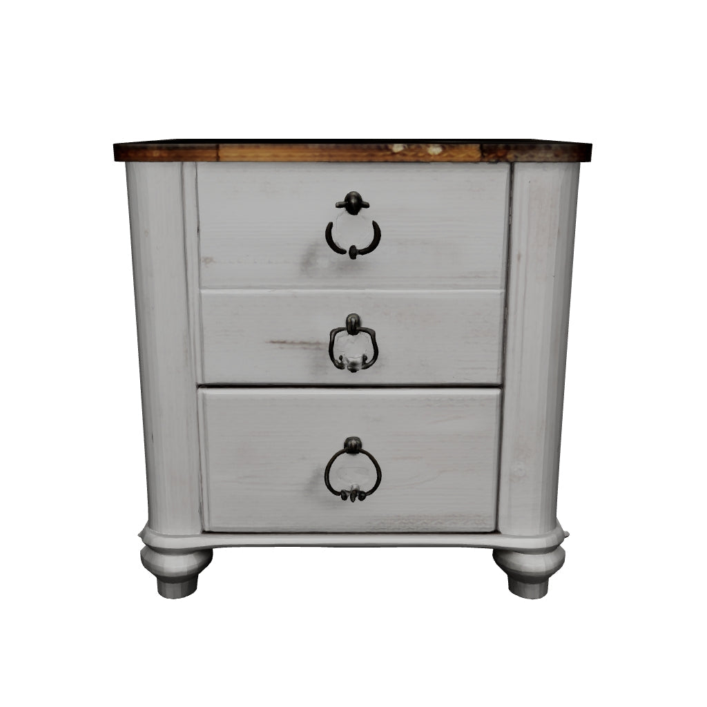 Willowton - Brown / Beige / White - Two Drawer Night Stand