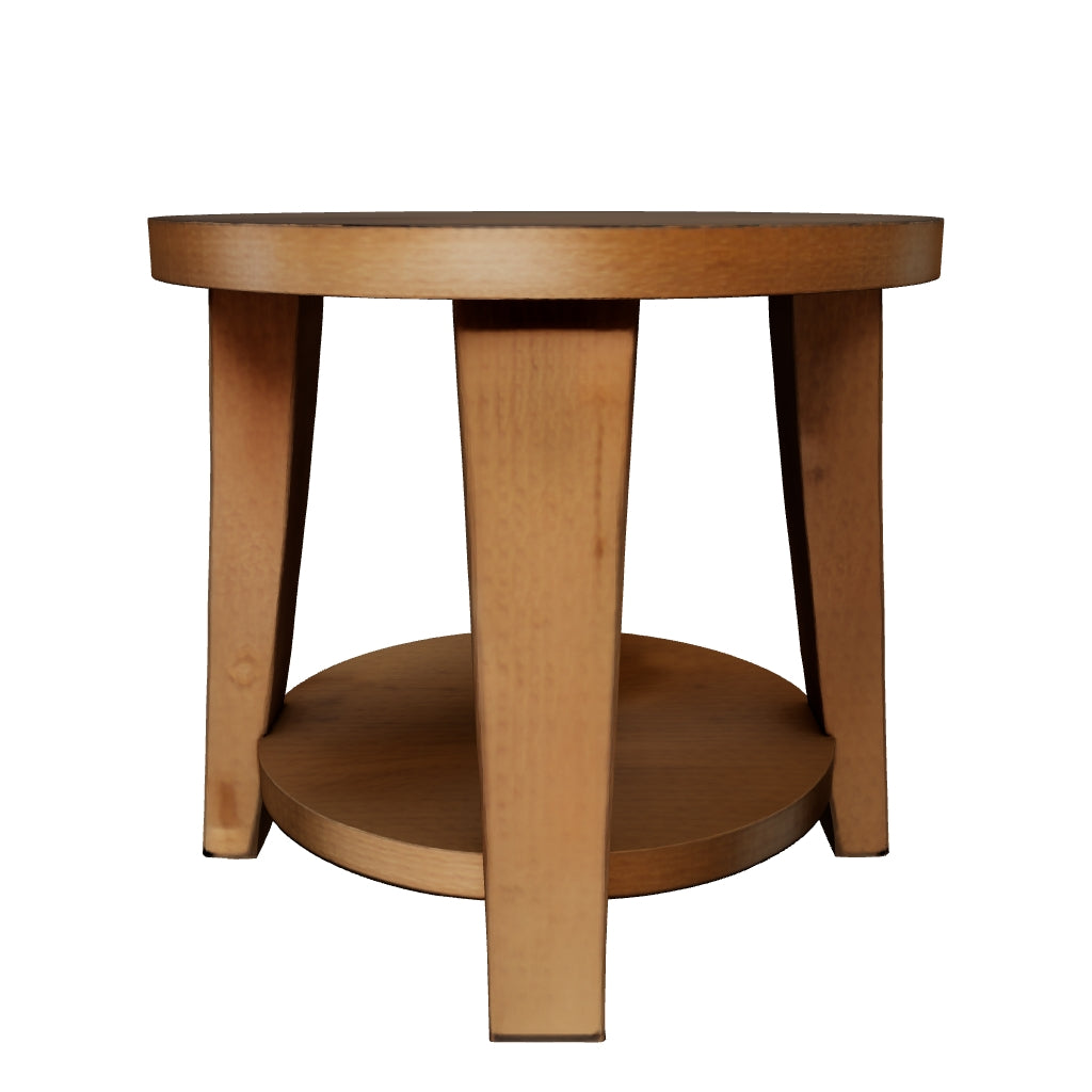 Kristiland - Light Brown - Round End Table