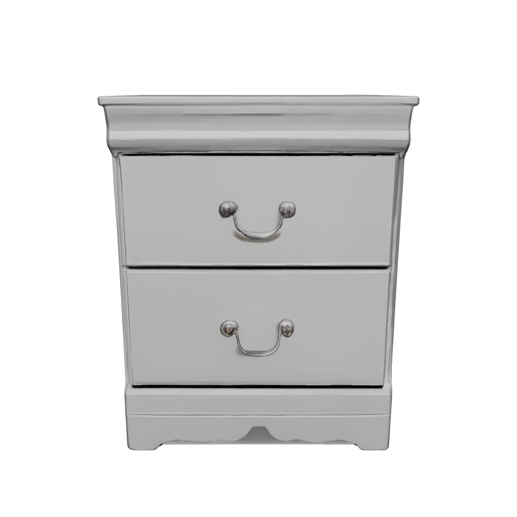 Anarasia - White - Two Drawer Night Stand