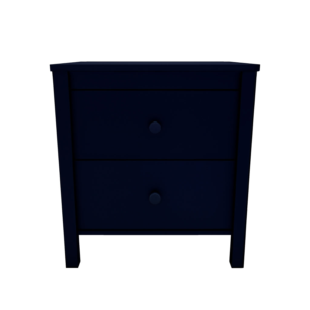 Simmenfort - Navy Blue - Two Drawer Night Stand