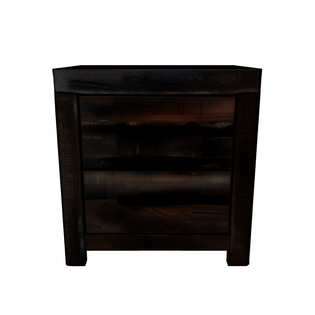 Drystan - Brown / Beige - Two Drawer Night Stand