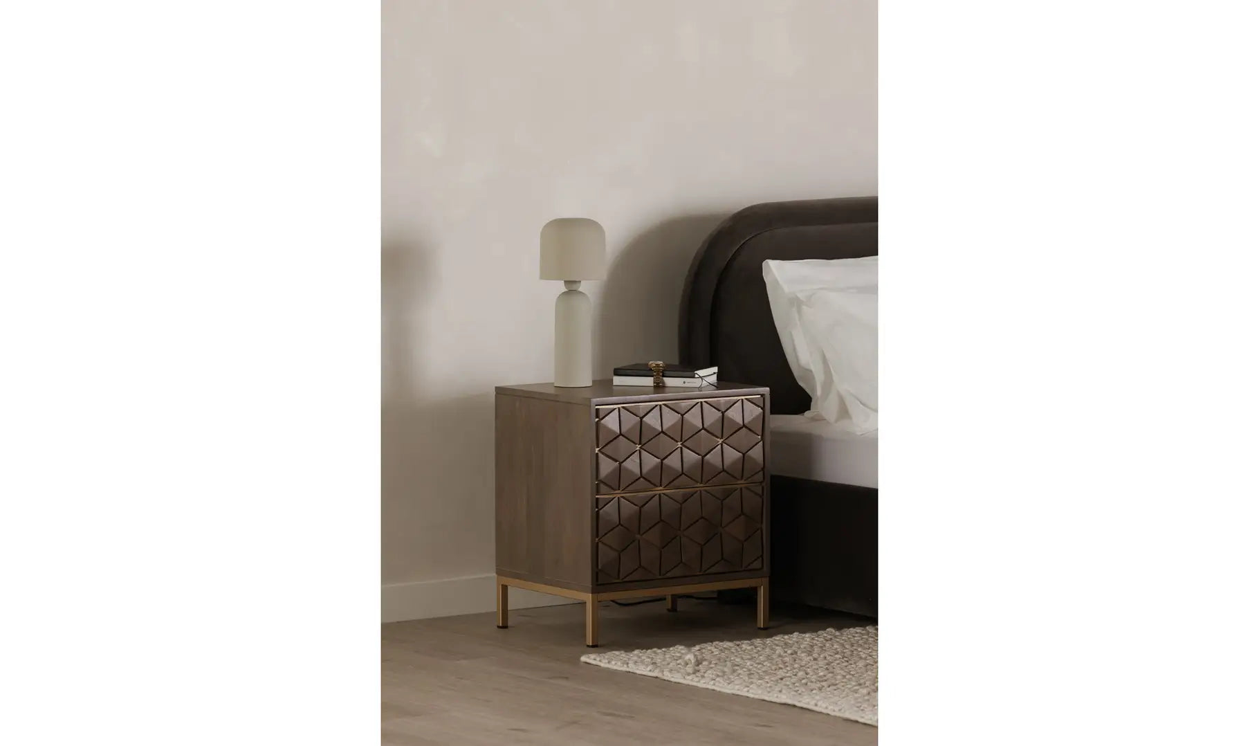 Corolla - Nightstand - Gray