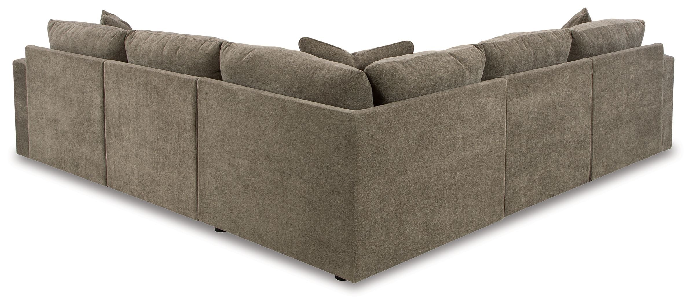 Signature Design by Ashley Raeanna Gray Sectional -Plush Cushions-Stationary Sectionals-American Furniture Outlet