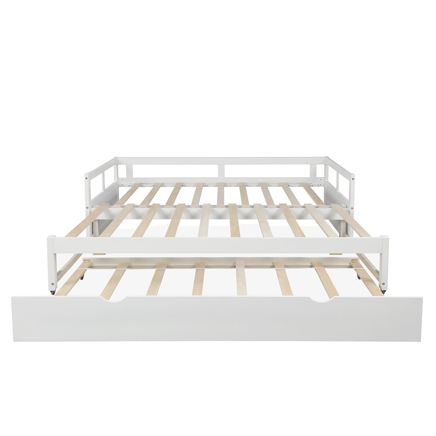 Twin Bed to King Bed in One! White Daybed w/ Trundle
