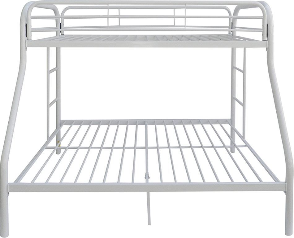 Twin XL Over Queen Bunk Bed - White